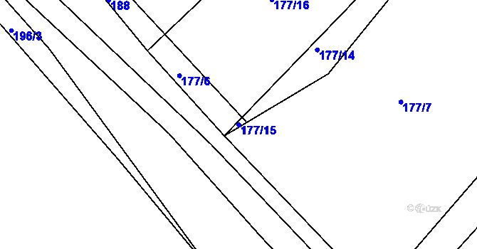 Parcela st. 177/15 v KÚ Janovičky u Zámrsku, Katastrální mapa