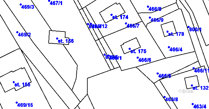 Parcela st. 839/5 v KÚ Nesměň u Zásmuk, Katastrální mapa