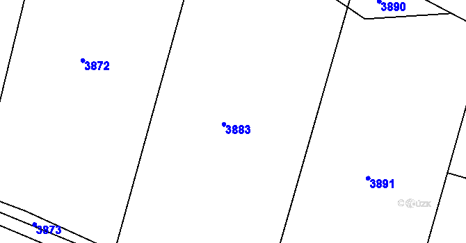 Parcela st. 2118/20 v KÚ Zašová, Katastrální mapa