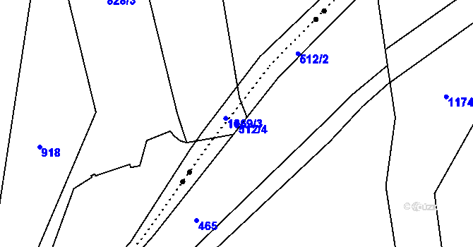 Parcela st. 512/4 v KÚ Zátor, Katastrální mapa