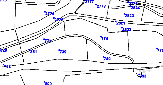 Parcela st. 197/31 v KÚ Závišín u Bělčic, Katastrální mapa