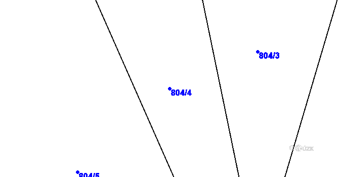 Parcela st. 804/4 v KÚ Zbelítov, Katastrální mapa
