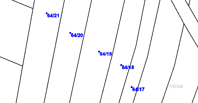Parcela st. 64/19 v KÚ Kolišov, Katastrální mapa