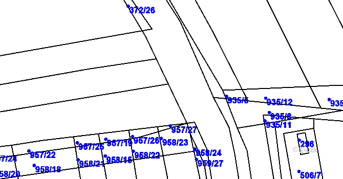 Parcela st. 372/29 v KÚ Medlov u Zborovic, Katastrální mapa