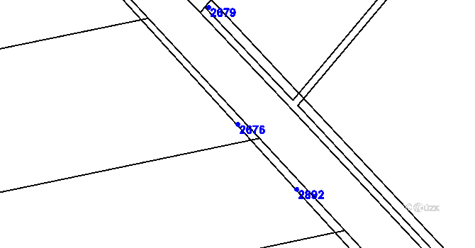 Parcela st. 2676 v KÚ Zborovice, Katastrální mapa