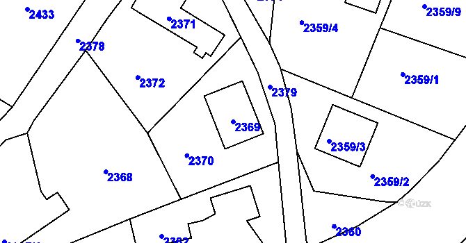 Parcela st. 2369 v KÚ Zbraslav, Katastrální mapa
