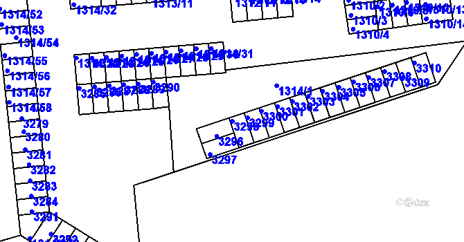 Parcela st. 3298 v KÚ Zbraslav, Katastrální mapa
