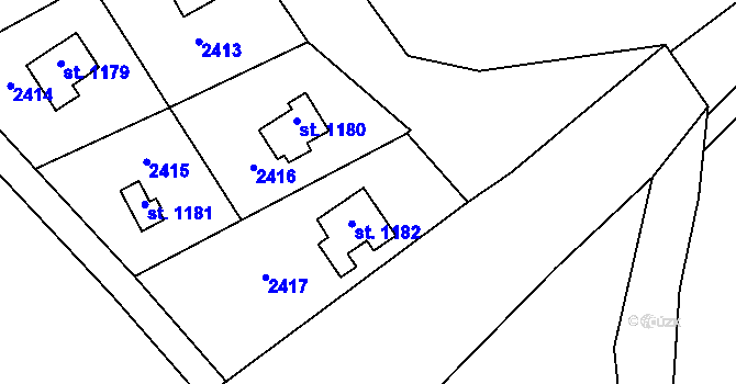 Parcela st. 778 v KÚ Zbraslavice, Katastrální mapa