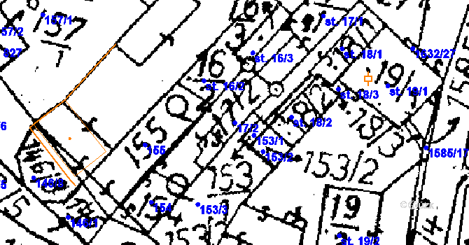 Parcela st. 17/2 v KÚ Zbraslavice, Katastrální mapa