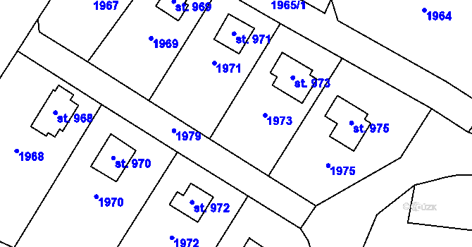 Parcela st. 553/7 v KÚ Zbraslavice, Katastrální mapa