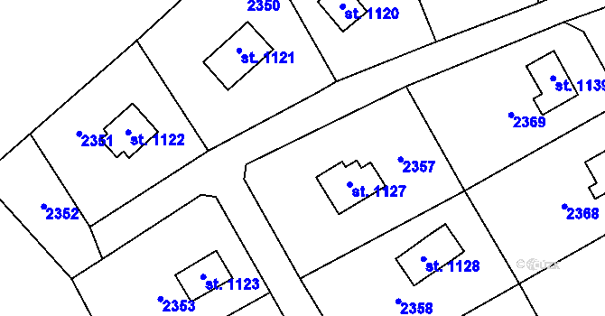Parcela st. 732/39 v KÚ Zbraslavice, Katastrální mapa