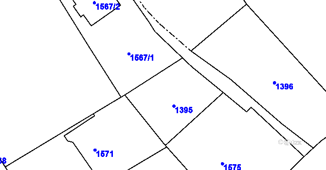 Parcela st. 69/2 v KÚ Zbyslavice, Katastrální mapa