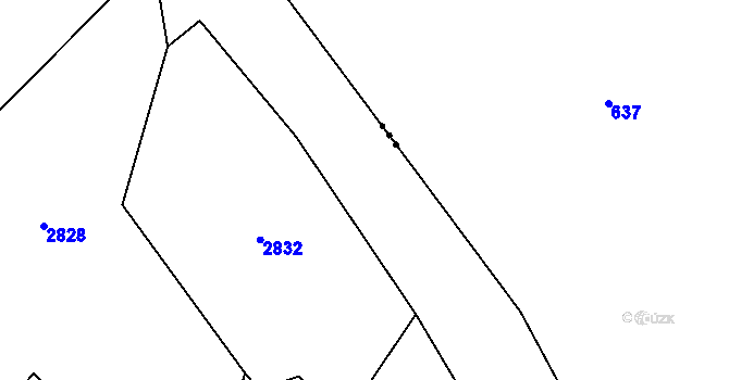 Parcela st. 968 v KÚ Zbyslavice, Katastrální mapa