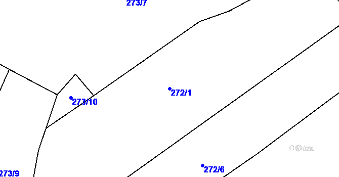 Parcela st. 272/1 v KÚ Dobrovítov, Katastrální mapa