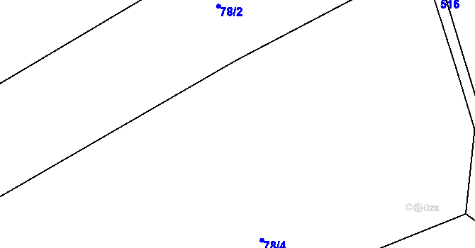 Parcela st. 78/3 v KÚ Dobrovítov, Katastrální mapa