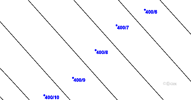 Parcela st. 400/8 v KÚ Dobrovítov, Katastrální mapa