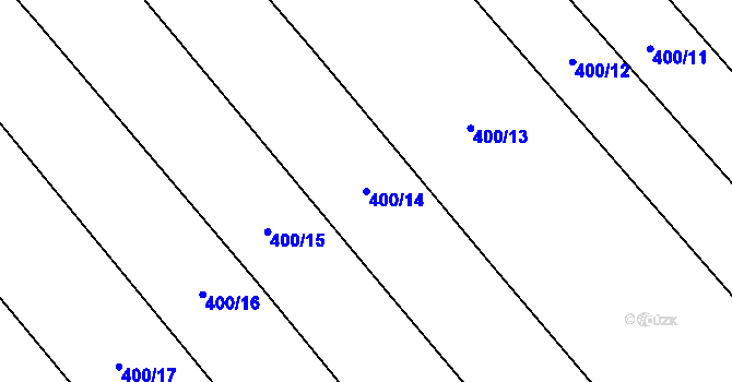 Parcela st. 400/14 v KÚ Dobrovítov, Katastrální mapa