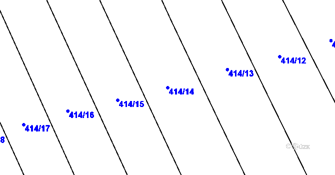 Parcela st. 414/14 v KÚ Dobrovítov, Katastrální mapa