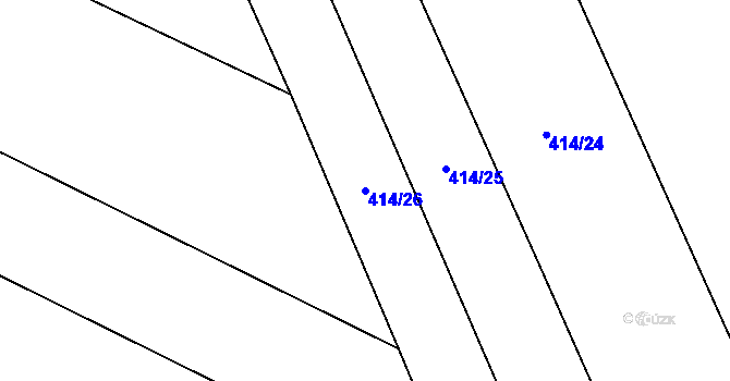 Parcela st. 414/26 v KÚ Dobrovítov, Katastrální mapa