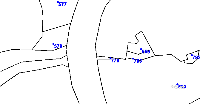 Parcela st. 378/3 v KÚ Chlum u Zbýšova, Katastrální mapa