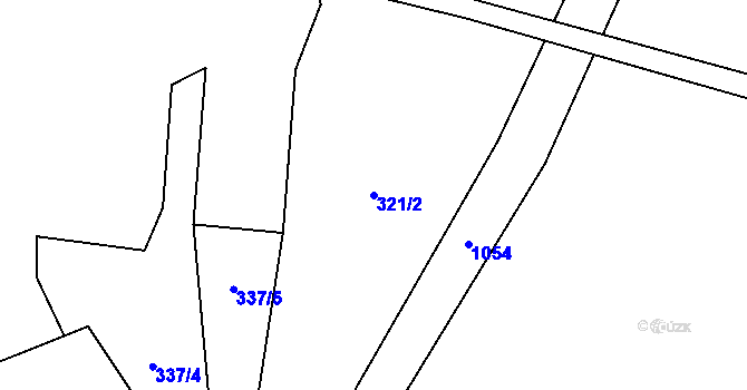 Parcela st. 321/2 v KÚ Koryto, Katastrální mapa