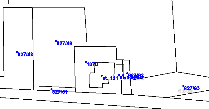 Parcela st. 719/11 v KÚ Koryto, Katastrální mapa