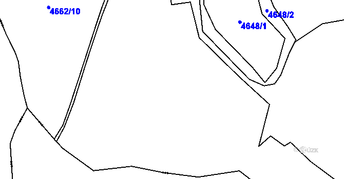 Parcela st. 4677/5 v KÚ Zděchov, Katastrální mapa