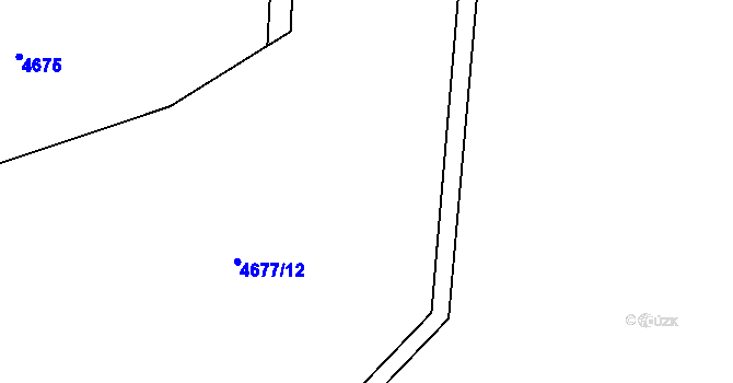 Parcela st. 4677/20 v KÚ Zděchov, Katastrální mapa