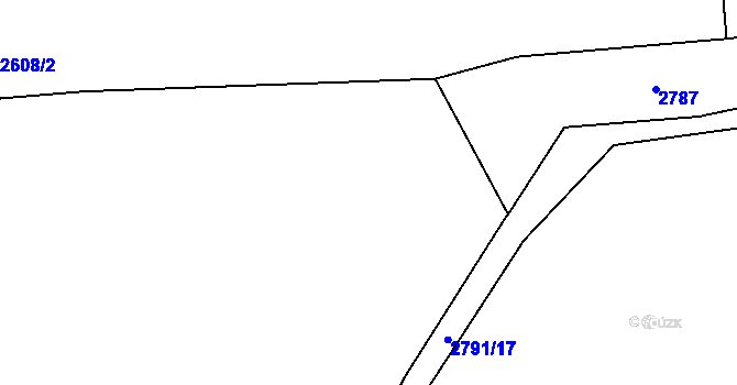 Parcela st. 2791/20 v KÚ Zděchov, Katastrální mapa