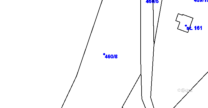 Parcela st. 460/8 v KÚ Zdelov, Katastrální mapa