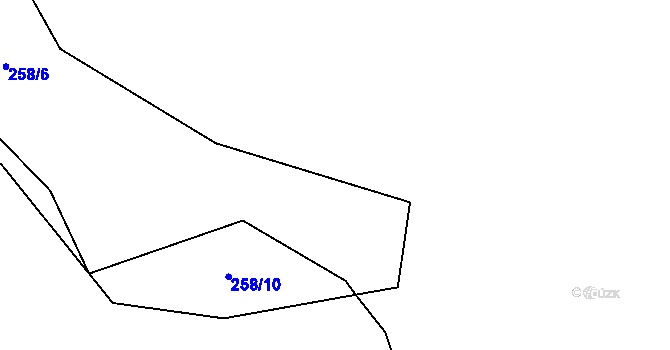 Parcela st. 255/5 v KÚ Zdemyslice, Katastrální mapa