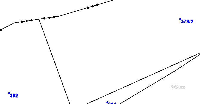 Parcela st. 377 v KÚ Černín u Zdic, Katastrální mapa
