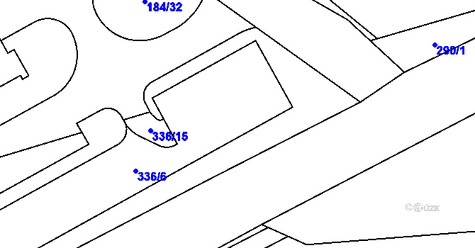 Parcela st. 336/17 v KÚ Černín u Zdic, Katastrální mapa