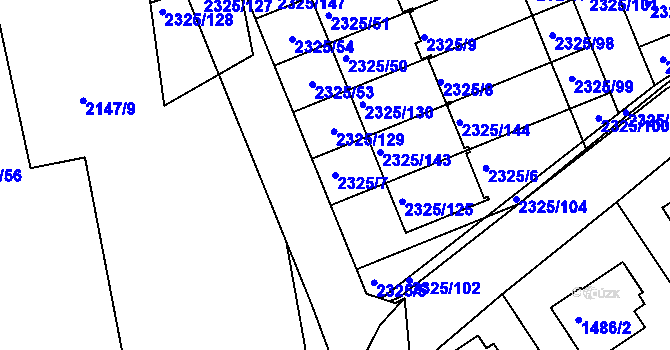 Parcela st. 2325/7 v KÚ Zdice, Katastrální mapa