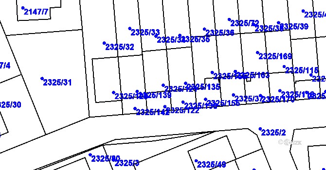 Parcela st. 2325/121 v KÚ Zdice, Katastrální mapa