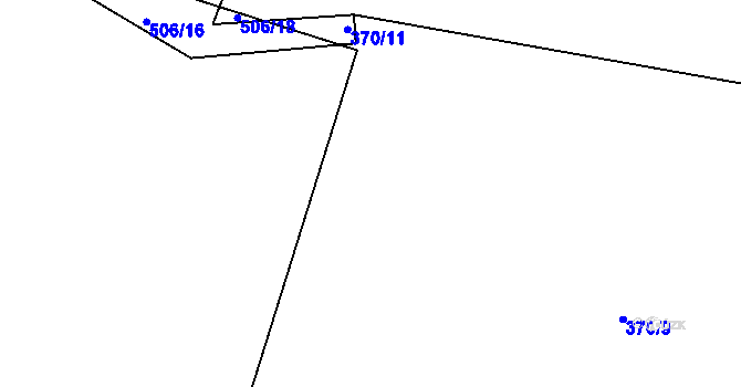 Parcela st. 370/2 v KÚ Masákova Lhota, Katastrální mapa