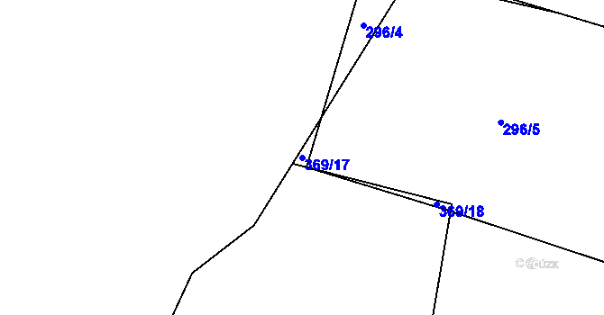 Parcela st. 369/17 v KÚ Jaroškov, Katastrální mapa