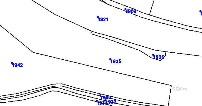 Parcela st. 1163/7 v KÚ Zdislava, Katastrální mapa