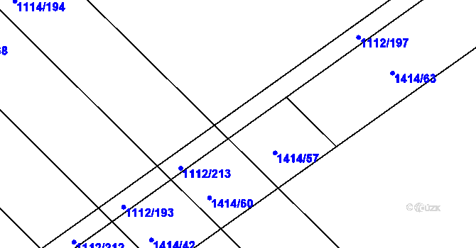 Parcela st. 1112/211 v KÚ Zdounky, Katastrální mapa