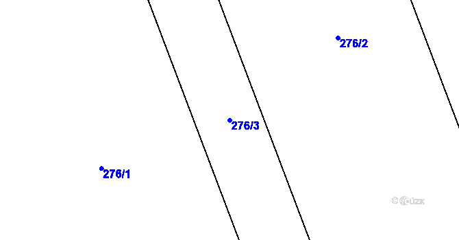 Parcela st. 276/3 v KÚ Svémyslice, Katastrální mapa