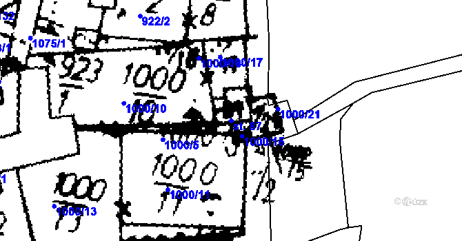 Parcela st. 87 v KÚ Zichovec, Katastrální mapa