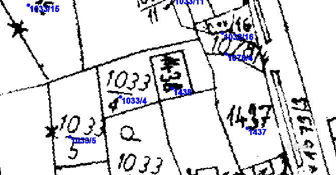 Parcela st. 142 v KÚ Zichovec, Katastrální mapa