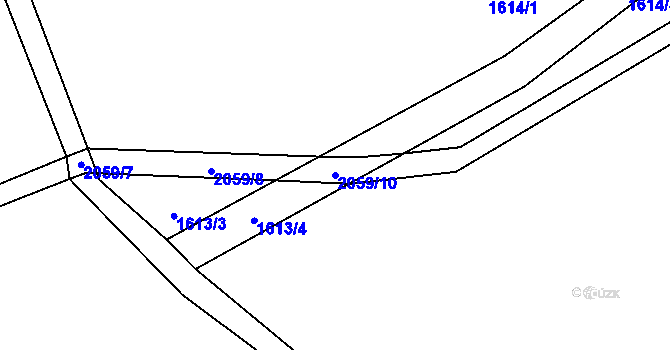 Parcela st. 2059/10 v KÚ Zlatá Olešnice, Katastrální mapa