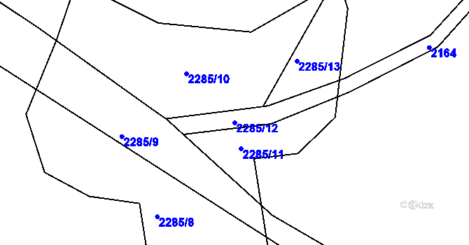 Parcela st. 2285/12 v KÚ Zlatá Olešnice, Katastrální mapa
