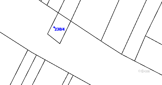 Parcela st. 228/6 v KÚ Zlechov, Katastrální mapa