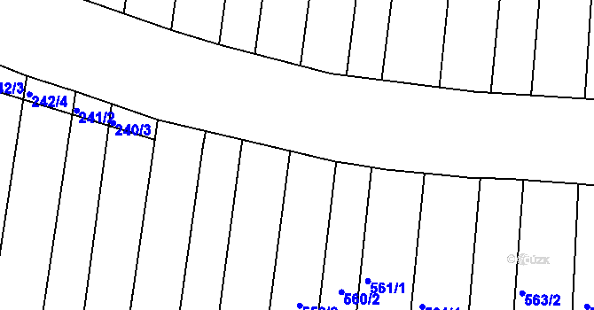 Parcela st. 559/5 v KÚ Zlechov, Katastrální mapa