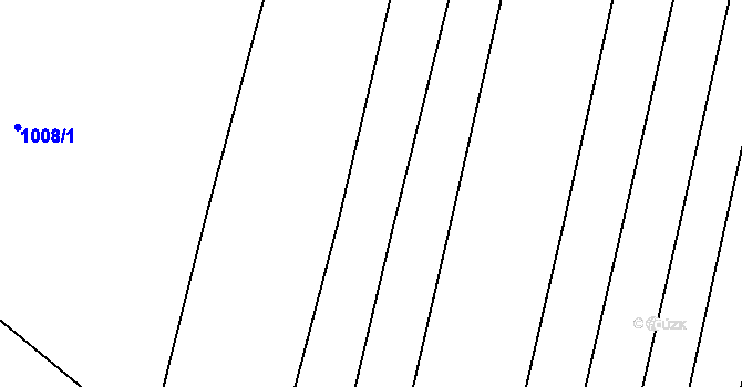 Parcela st. 1009/3 v KÚ Zlechov, Katastrální mapa