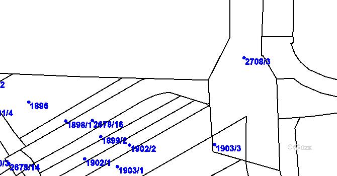 Parcela st. 2678/15 v KÚ Zlechov, Katastrální mapa
