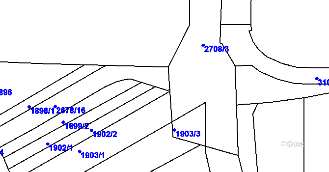 Parcela st. 2678/18 v KÚ Zlechov, Katastrální mapa