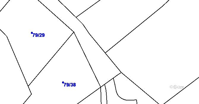 Parcela st. 78/1 v KÚ Znětínek, Katastrální mapa